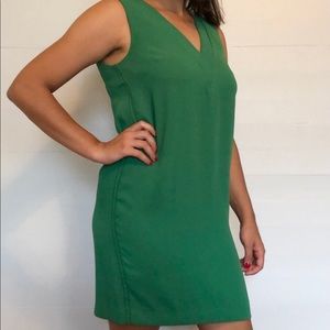 Mango Emerald V-Neck Dress